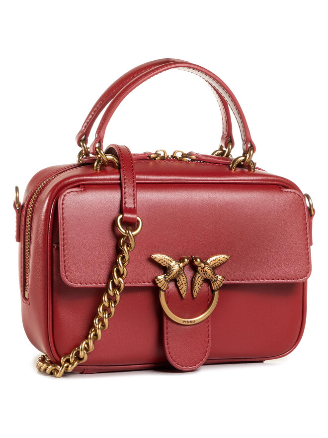 Torebka Pinko Love Mini Square Simply Cl AI 20 21 PLTT 1P21UD Y6JC Czerwony eobuwie .pl