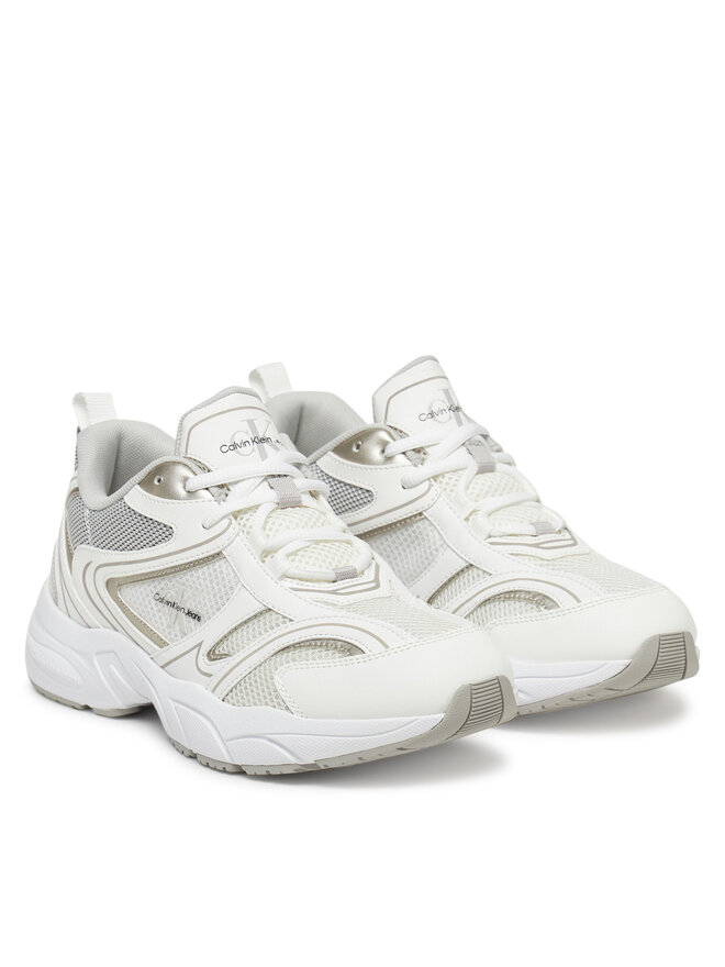 Calvin Klein Jeans Sneakersy Calvin Klein Jeans Retro Tennis Mesh Ml YW0YW01807 Biały