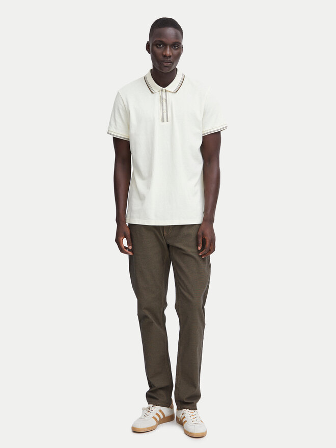 Blend Blend Poloshirt 20716474 Écru Regular Fit