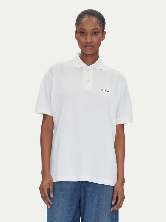 2NDDAY 2NDDAY Poloshirt Aralena 2252248329 Weiß Loose Fit
