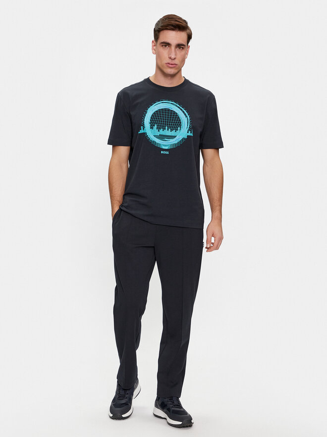 BOSS Boss Majica Tee 8 50506372 Mornarsko modra Regular Fit