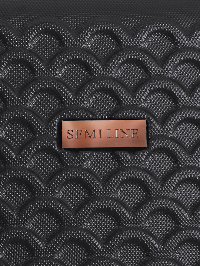 Semi Line Walizka duża Semi Line T5718-3 Czarny