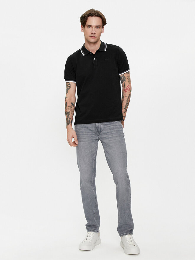 Geox Geox Polo M4510Q T2649 F9000 Μαύρο Regular Fit