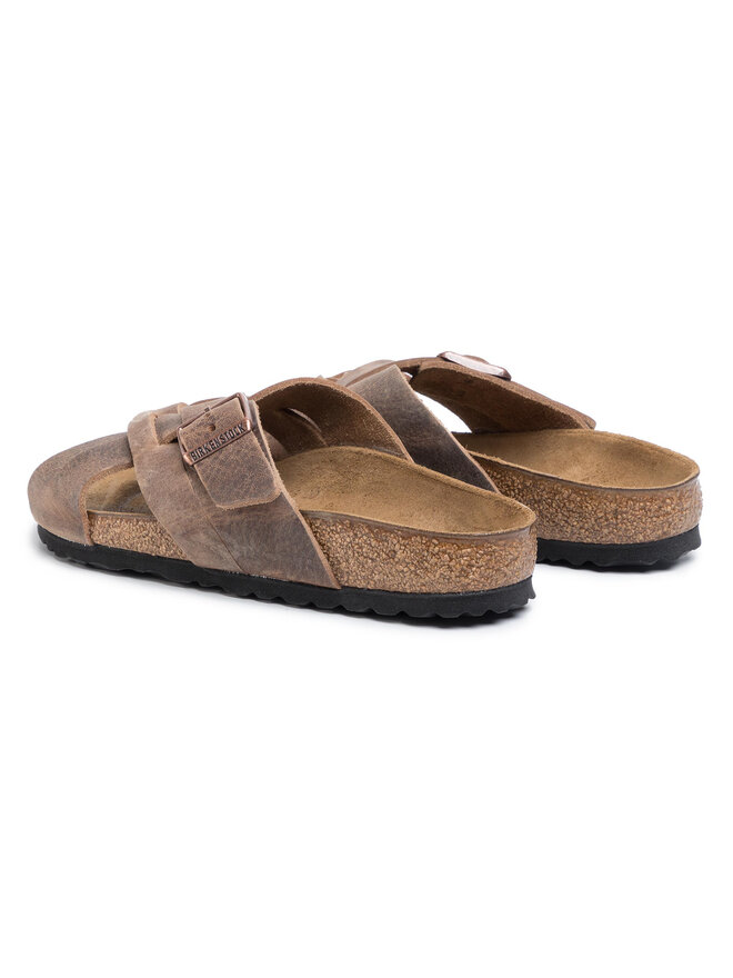 birkenstock lugano camberra old tobacco Pantoletten Birkenstock Lugano 1015499 Braun