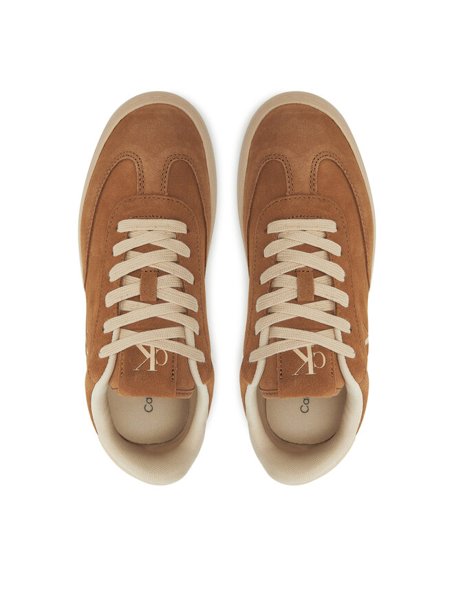 Calvin Klein Jeans Sneakersy Calvin Klein Jeans Classic Cupsole Laceup Wt Wm YW0YW01833 Brązowy