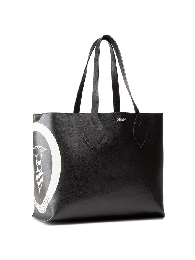 Trussardi Τσάντα Trussardi Logo Pop Shopping Md 75B01065 Μαύρο