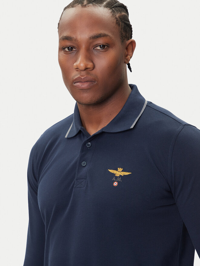Aeronautica Militare Aeronautica Militare Polo 252PO1653UP00082 Azul marino Regular Fit