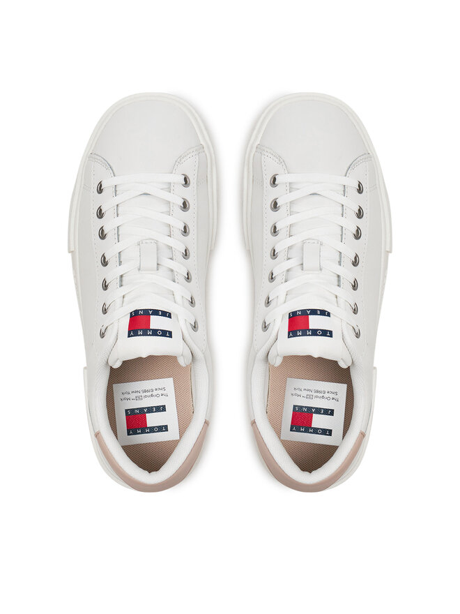 Tommy Jeans Сникърси Tommy Jeans Tjw Foxing Flatform Sneaker EN0EN02567 Екрю