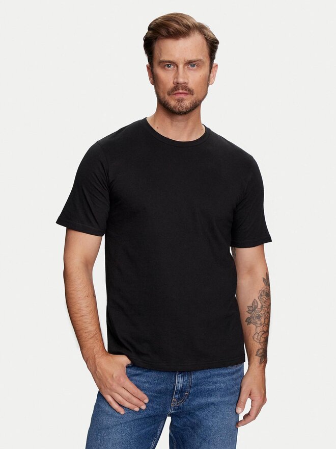 Jack&Jones Jack&Jones Set od 3 majice Under 12248076 Crna Standard Fit