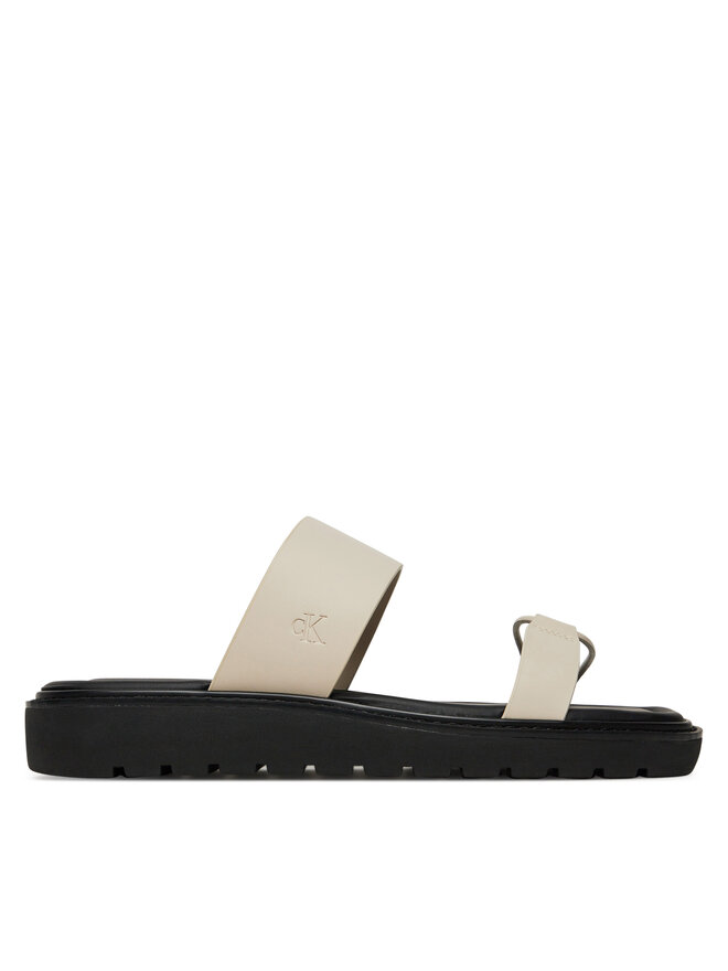 Calvin Klein Jeans Шльопанці Calvin Klein Jeans Rope Sandal Soft Lth Mg YW0YW01864 Écru