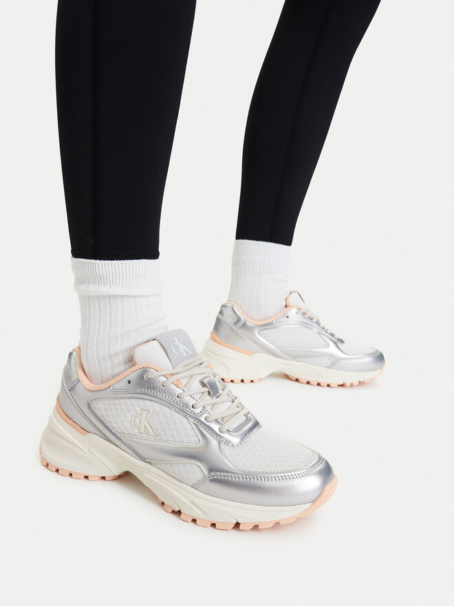 Calvin Klein Sneakers Calvin Klein Hike Runner Lace Up Mesh Mix Met YW0YW02063 Bunt