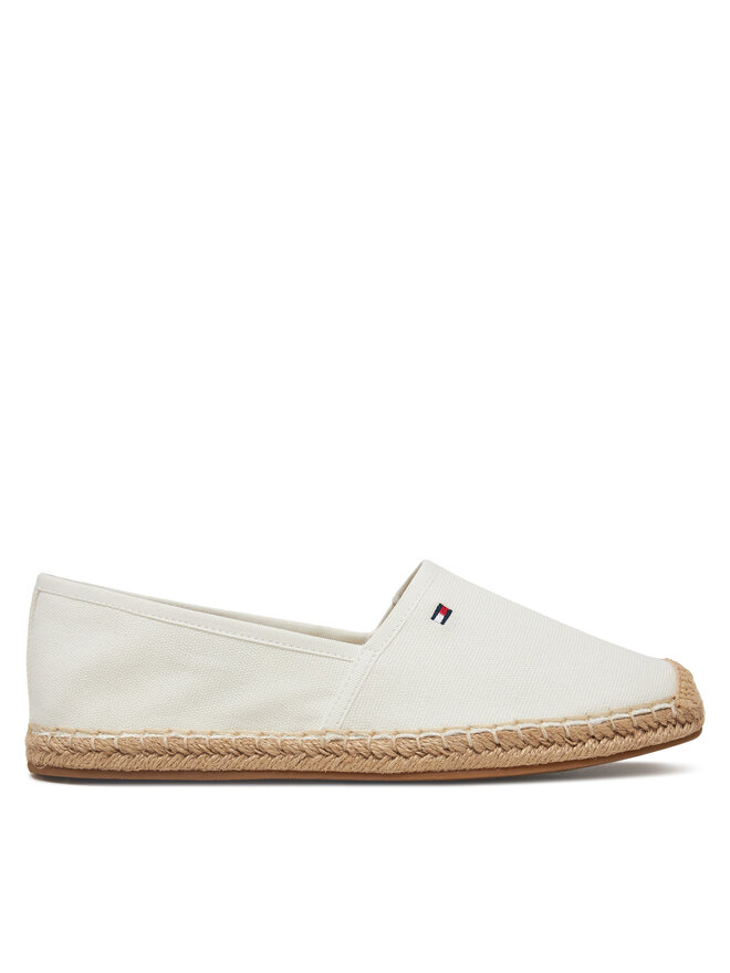 Tommy Hilfiger Espadrilles Tommy Hilfiger Flag Canvas Espadrille FW0FW08541 Ekru