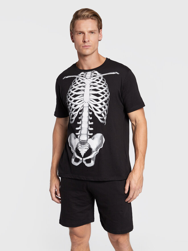 Brave Soul Brave Soul Pidžama MLWS-149BODY Crna Regular Fit