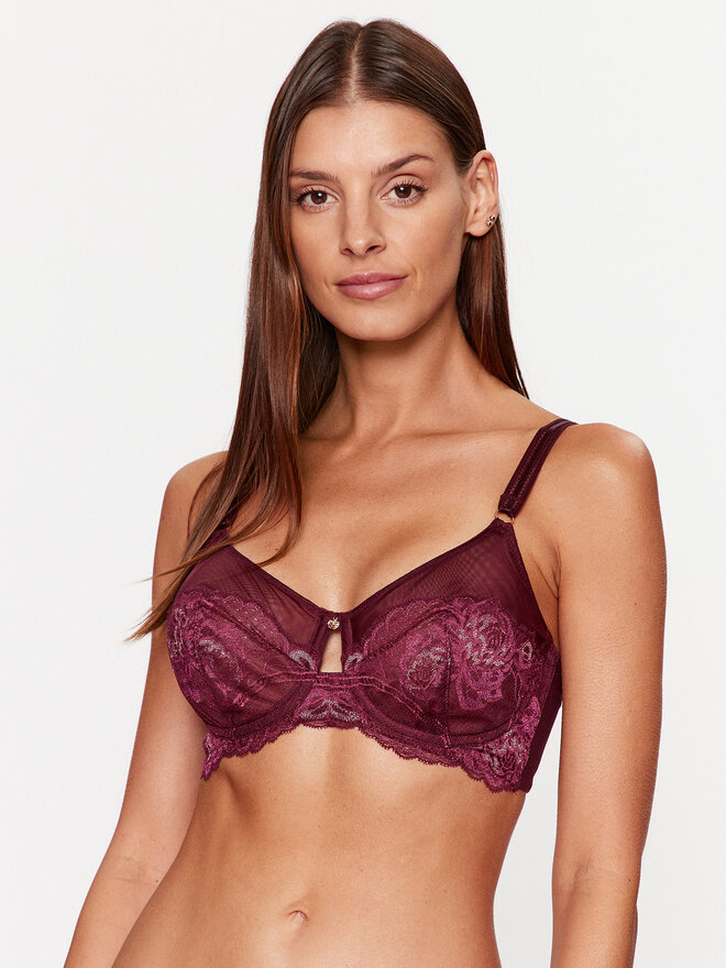 Triumph Triumph Бюстгальтер з підкладкою Wild Peony Florale W01 10215982 Бордовий