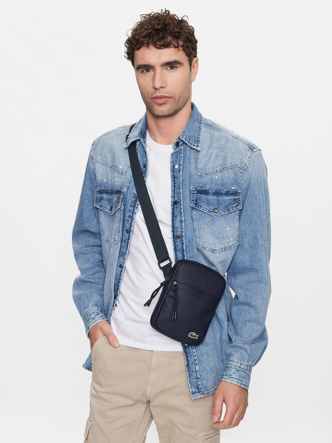 Lacoste Плоска сумка Lacoste NH3307LV Cиній