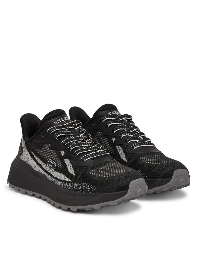 Tommy Jeans Sneakers Tommy Jeans Tjw Sporty Knit Runner EN02962 Schwarz