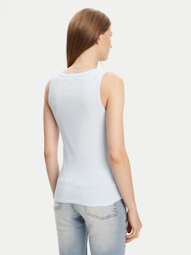 United Colors Of Benetton United Colors Of Benetton Top 3GA2DH010 Himmelblau Slim Fit