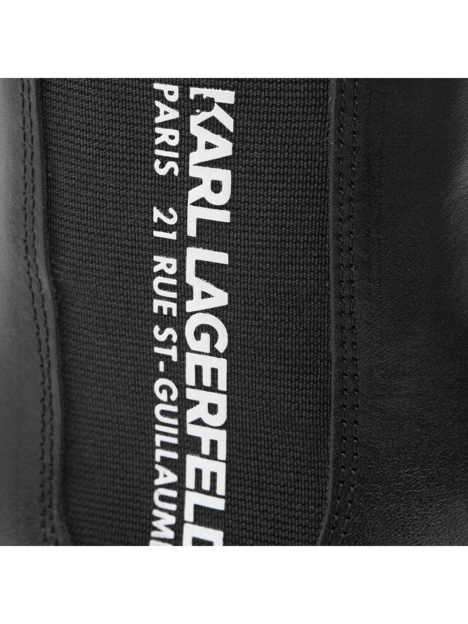 KARL LAGERFELD Jātnieku stila puszābaki KARL LAGERFELD KL42944 Melns