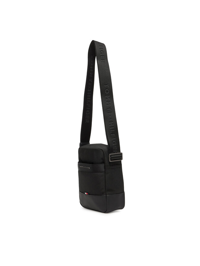 Tommy Hilfiger Τσαντάκι Tommy Hilfiger Th Nylon Travel Mini Reporter AM0AM13472 Μαύρο