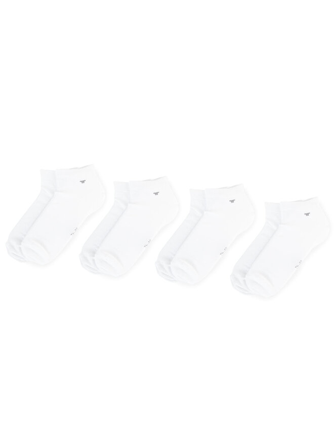 Tom Tailor Set di 4 paia di calzini corti unisex Tom Tailor 9415 Bianco