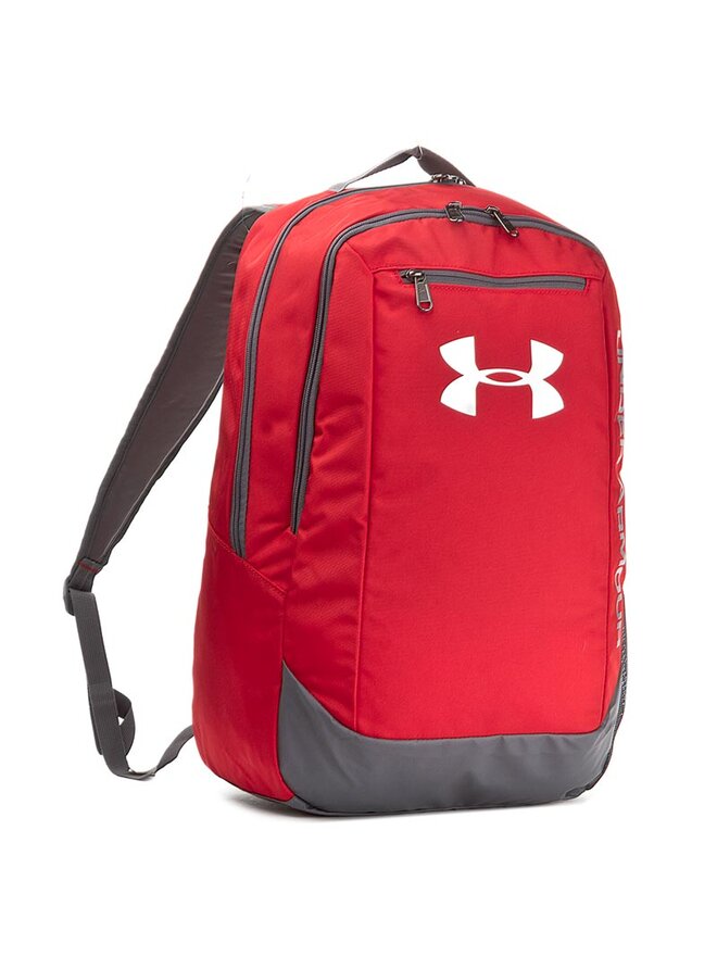 Under armour hustle backpack red on sale