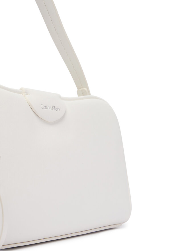 Calvin Klein Handtasche Calvin Klein Emblem Trio Top Handle Camera Ba LV04F3370G Weiß