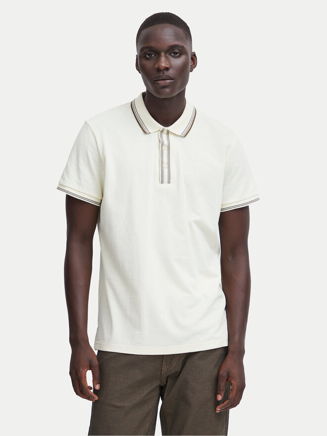 Blend Blend Poloshirt 20716474 Écru Regular Fit