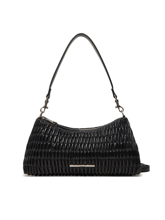 Calvin Klein Jeans Ročna torba Calvin Klein Jeans Ruched Layla Shoulder Bag LV04K3088G Črna