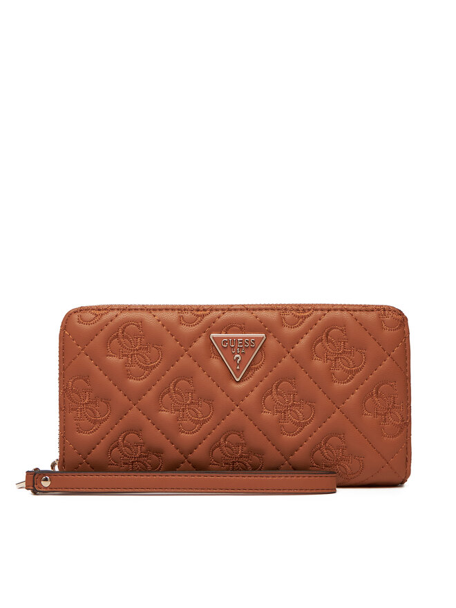 Guess Velika ženska denarnica Guess Adelasia Slg SWQL96 58146 Rjava