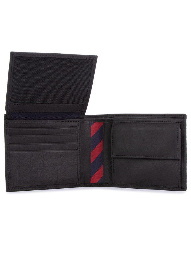 Tommy Hilfiger Velká pánská peněženka Tommy Hilfiger Johnson Cc Flap And Coin Pocket AM0AM00660/82566 Černá
