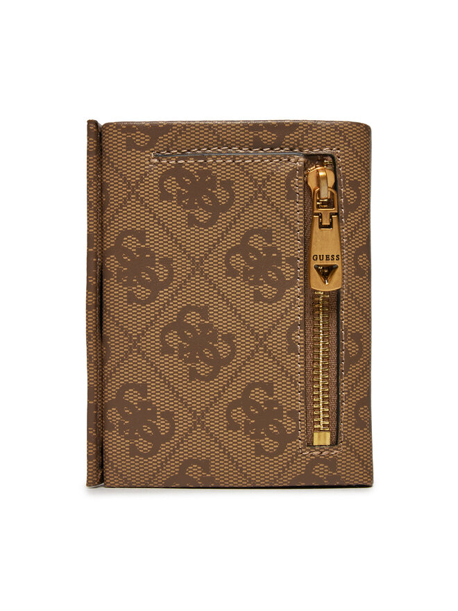 Guess Μικρό Πορτοφόλι Ανδρικό Guess SMMTLL LEA65 Μπεζ