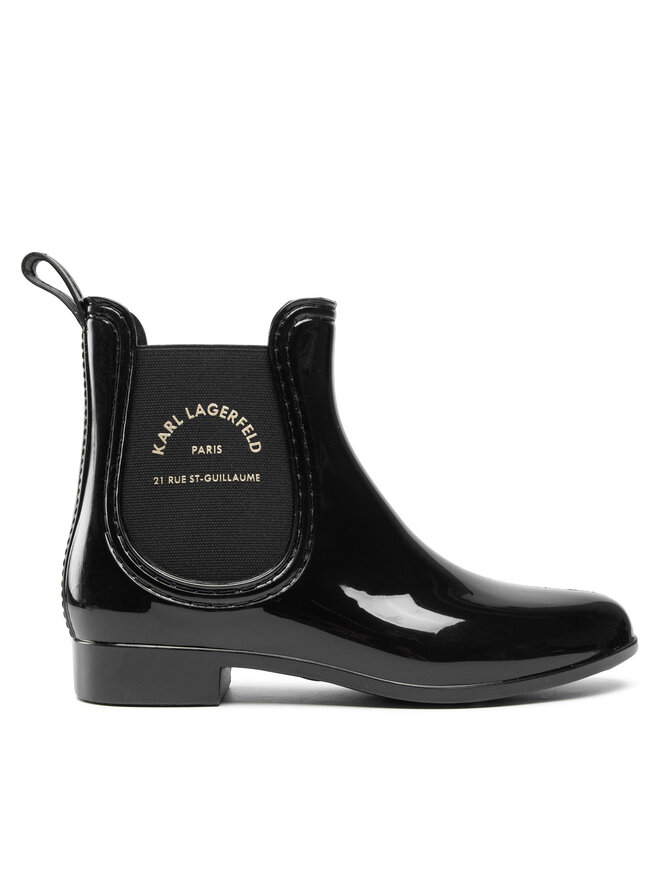 KARL LAGERFELD Gumene čizme KARL LAGERFELD KL94770 Crna