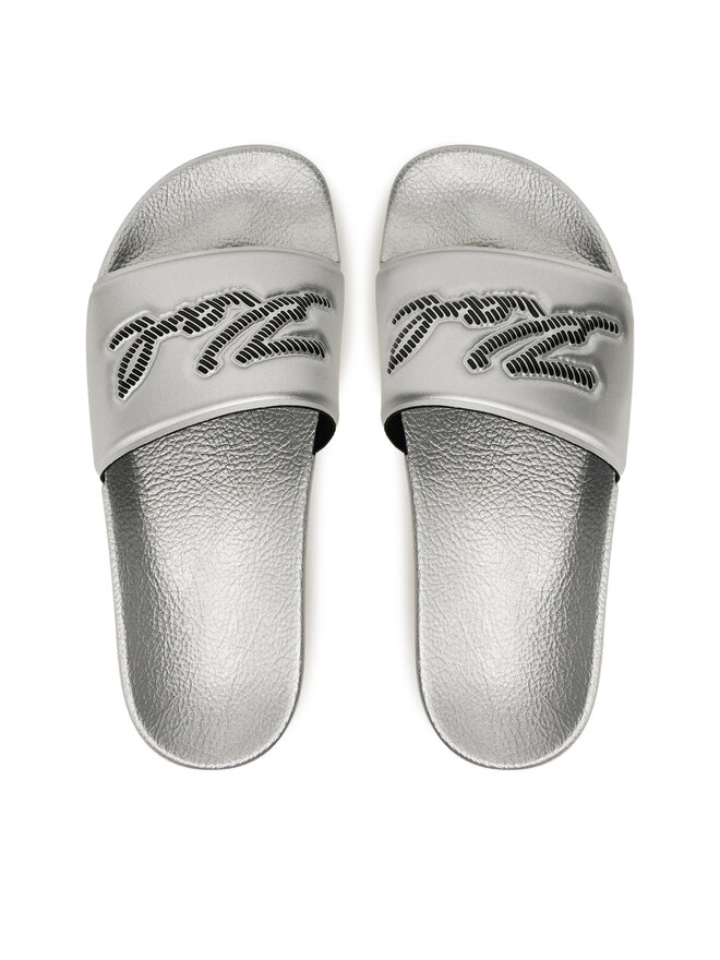 KARL LAGERFELD Шльопанці KARL LAGERFELD Kondo Maxi KL80872 Срібний