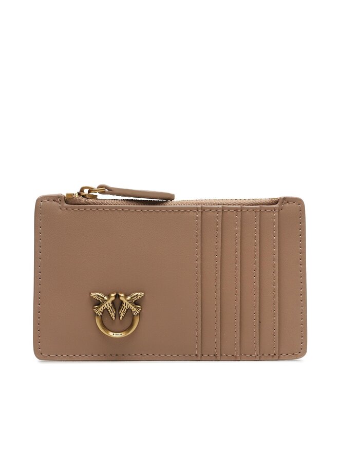 PINKO Puzdro na kreditné karty Pinko Airone Cardholder AI 23-24 100251 A0F1 Béžová