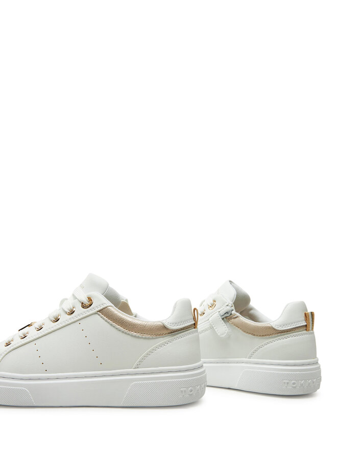 Tommy Hilfiger Sneakersy Tommy Hilfiger Low Cut Lace-Up Sneaker T3A9-33743-1355 S Biały
