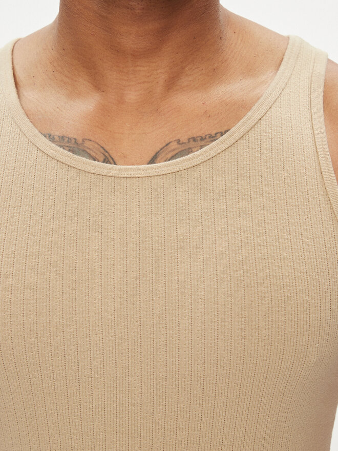 Jack&Jones Jack&Jones Tank top marškinėliai Havana 12251771 Smėlio Regular Fit