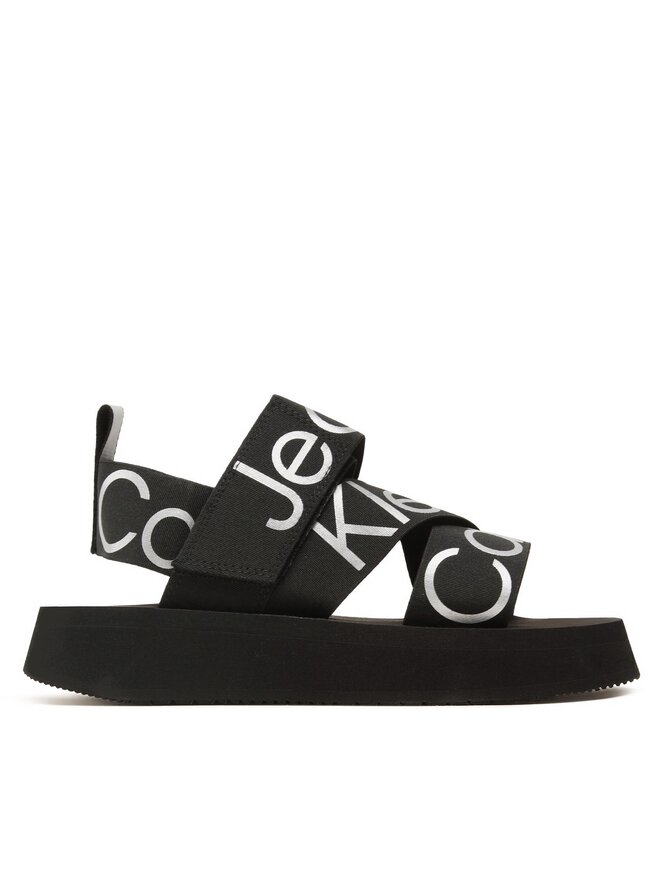 Calvin Klein Jeans Sandalen Calvin Klein Jeans Prefersato Sandal Webb YW0YW01071 Schwarz