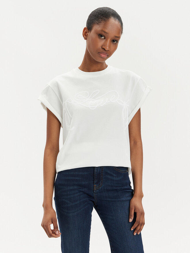 PINKO Pinko T-Shirt Telesto 103138 A1XD Weiß Relaxed Fit