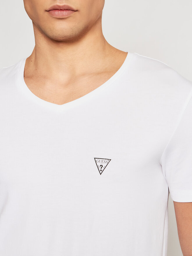 Guess Guess T-Shirt U97M01 JR003 Λευκό Slim Fit