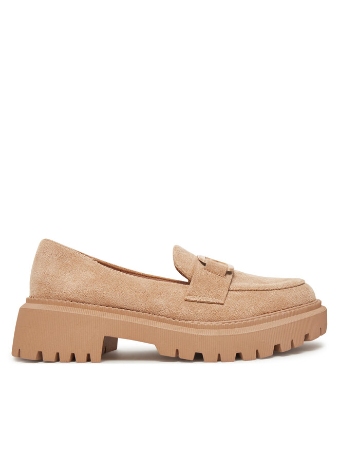 DeeZee Loafersy DeeZee LE601-5 Beżowy