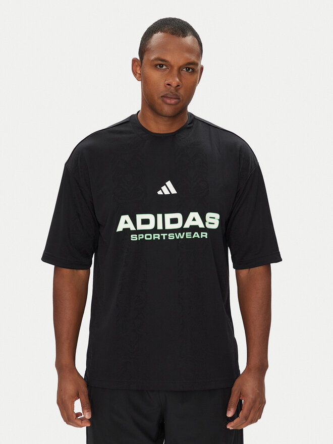 adidas adidas Marškinėliai Common Goal JM1752 Juoda Loose Fit