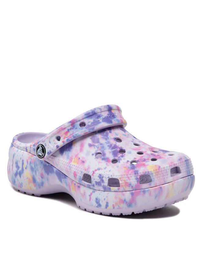 Crocs Chanclas Crocs Classic Platform Tie Dye Graph Clgw 207151 Violeta