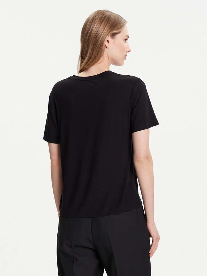 Rinascimento Rinascimento Camiseta CFC0125707003 Negro Regular Fit