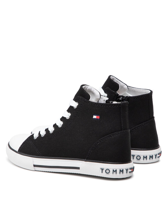 Tommy Hilfiger Кецове Tommy Hilfiger High Top Lace-Up Sneaker T3X4-32209-0890 M Черен