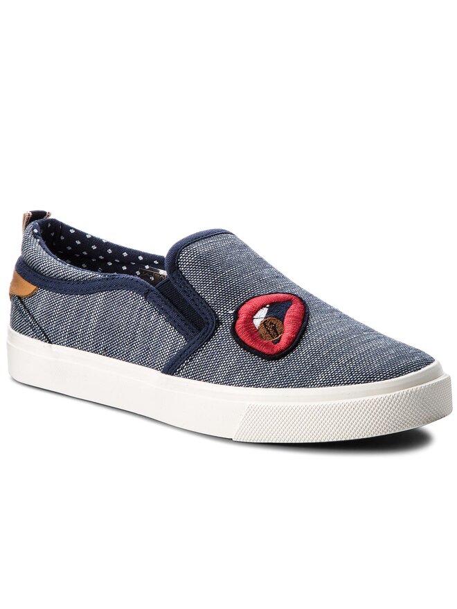 Wrangler Sneakers aus Stoff Wrangler Icon Slip On Patch WL181500 112132685 Dunkelblau