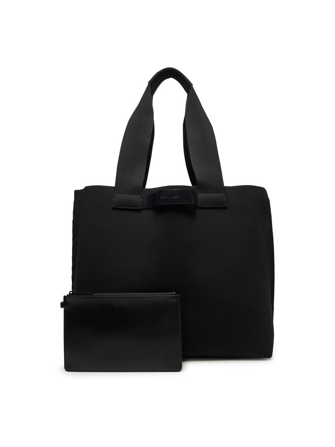 Calvin Klein Σάκος Calvin Klein Ck Ease E/W Tote Knit K50K512892 Μαύρο