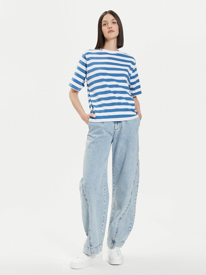 United Colors Of Benetton United Colors Of Benetton Majica 34KUD107E Modra Comfort Fit