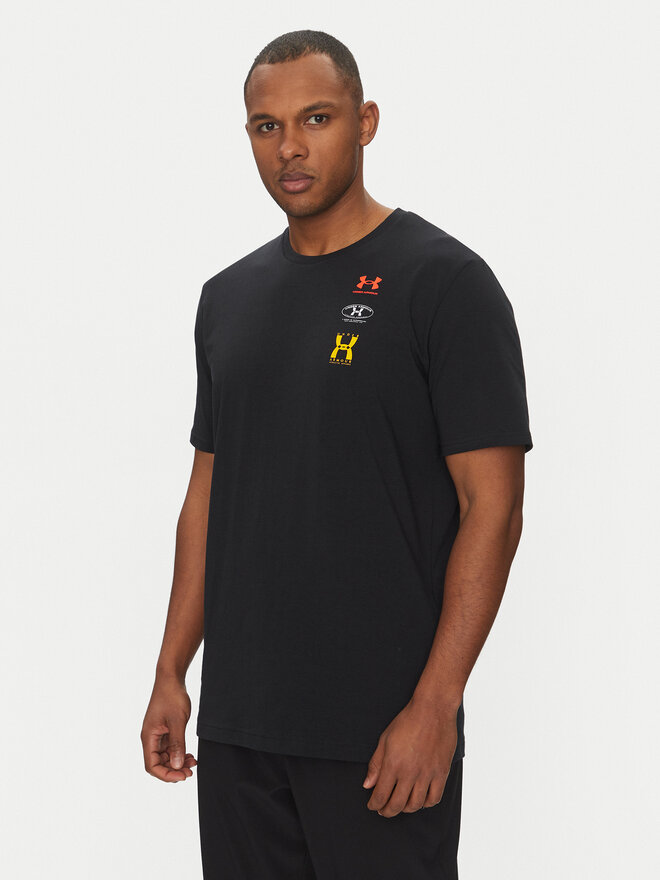 Under Armour Under Armour Marškinėliai EVOL Logo 1390165 Juoda Regular Fit