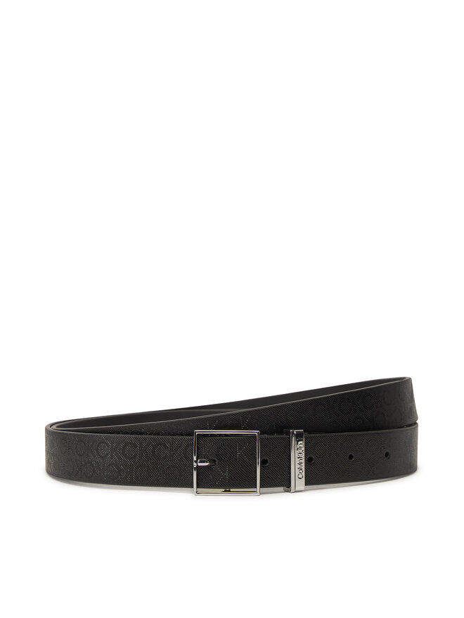 Calvin Klein Dámský pásek Calvin Klein Branded Loop Square Belt 2.5_Mn K60K613244 Černá