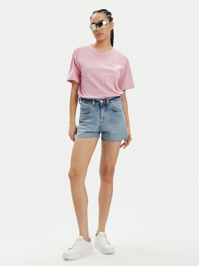 Lee Lee Camiseta 112350207 Rosa Relaxed Fit